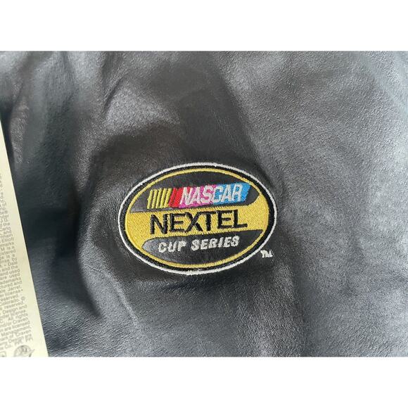 NEW Chase NASCAR Leather Jacket Mens Medium Nextel Cup Quilted Snaps (READ) - Picture 6 of 15